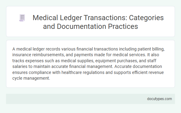 Medical Ledger Transactions: Categories and Documentation Practices