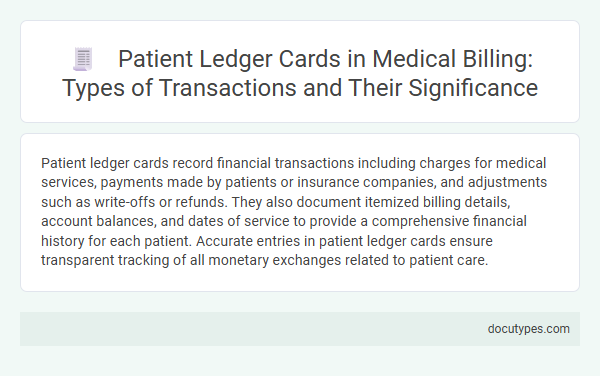 Patient Ledger Cards in Medical Billing: Types of Transactions and Their Significance