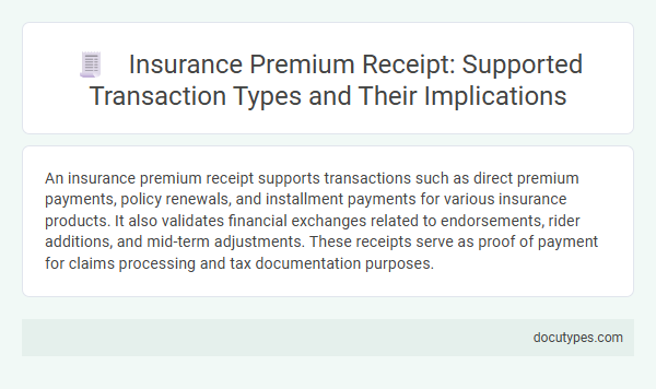 Insurance Premium Receipt: Supported Transaction Types and Their Implications