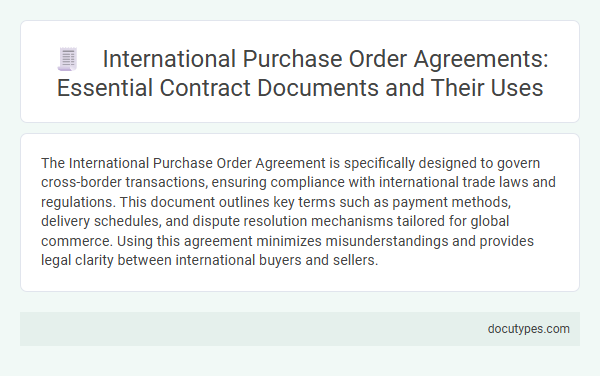 International Purchase Order Agreements: Essential Contract Documents and Their Uses