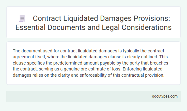Contract Liquidated Damages Provisions: Essential Documents and Legal Considerations