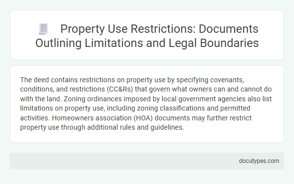 Property Use Restrictions: Documents Outlining Limitations and Legal Boundaries