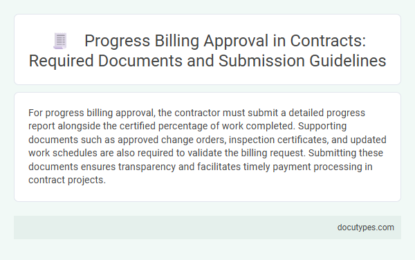 Progress Billing Approval in Contracts: Required Documents and Submission Guidelines