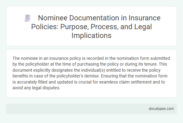 Nominee Documentation in Insurance Policies: Purpose, Process, and Legal Implications