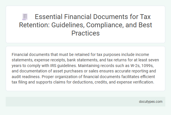 Essential Financial Documents for Tax Retention: Guidelines, Compliance, and Best Practices
