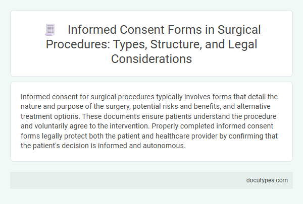 Informed Consent Forms in Surgical Procedures: Types, Structure, and Legal Considerations