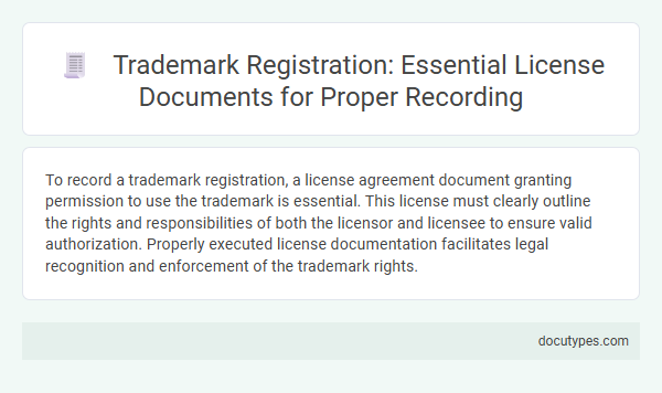 Trademark Registration: Essential License Documents for Proper Recording