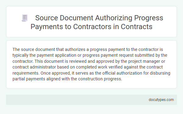 Source Document Authorizing Progress Payments to Contractors in Contracts