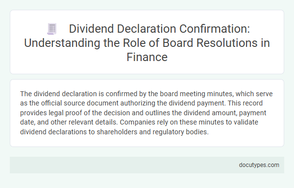 Dividend Declaration Confirmation: Understanding the Role of Board Resolutions in Finance