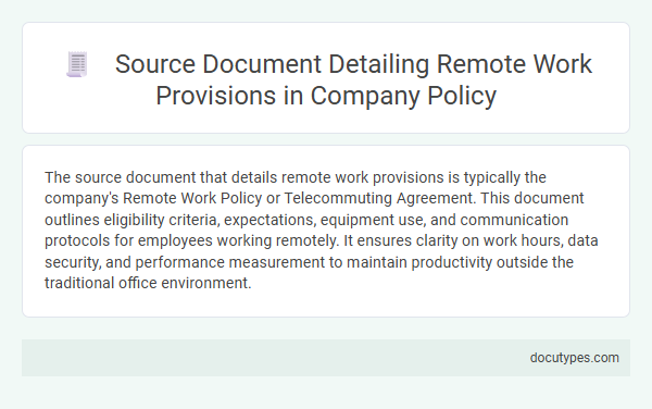 Source Document Detailing Remote Work Provisions in Company Policy