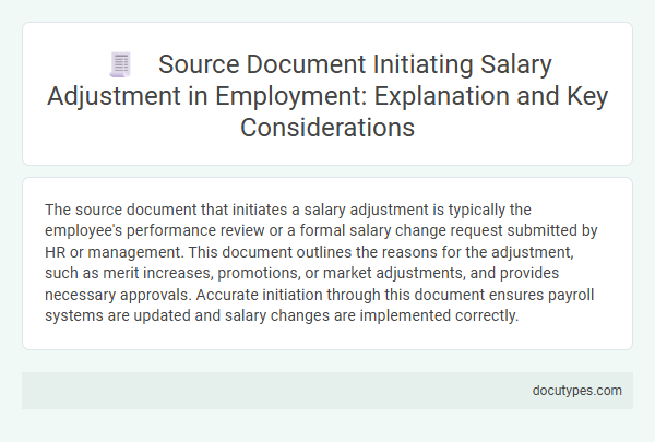Source Document Initiating Salary Adjustment in Employment: Explanation and Key Considerations