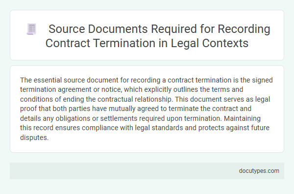 Source Documents Required for Recording Contract Termination in Legal Contexts