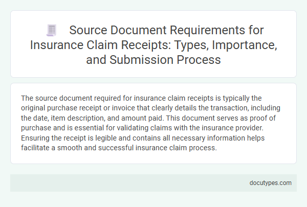 Source Document Requirements for Insurance Claim Receipts: Types, Importance, and Submission Process