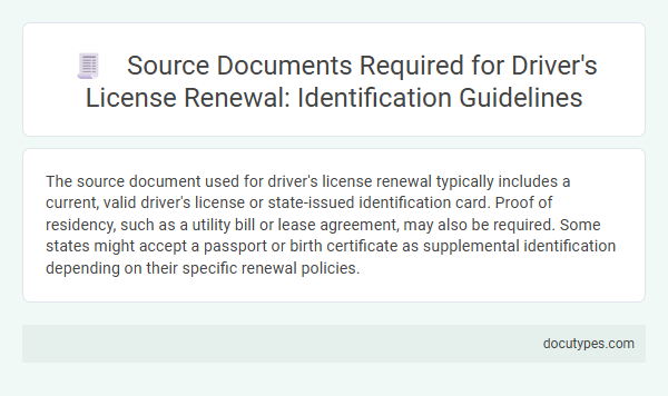 Source Documents Required for Driver's License Renewal: Identification Guidelines