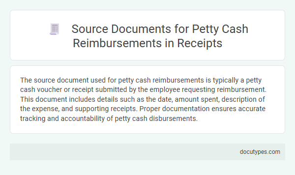 Source Documents for Petty Cash Reimbursements in Receipts