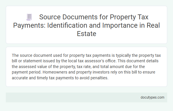 Source Documents for Property Tax Payments: Identification and Importance in Real Estate