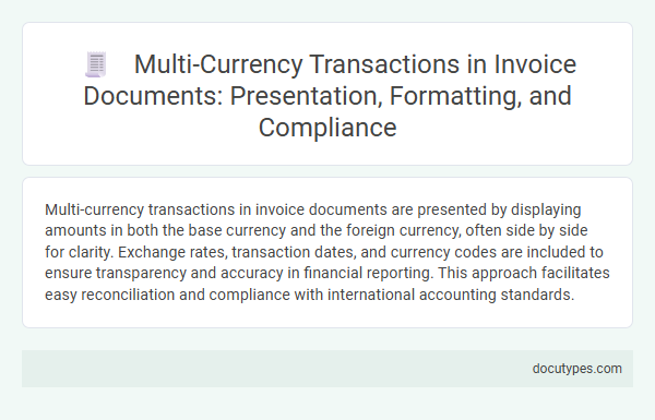 Multi-Currency Transactions in Invoice Documents: Presentation, Formatting, and Compliance