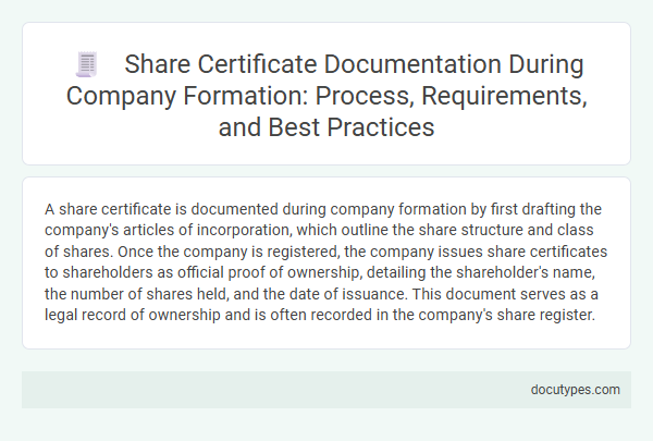 Share Certificate Documentation During Company Formation: Process, Requirements, and Best Practices