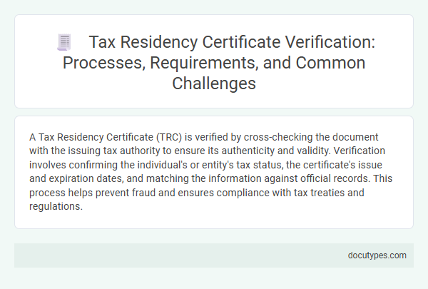 Tax Residency Certificate Verification: Processes, Requirements, and Common Challenges