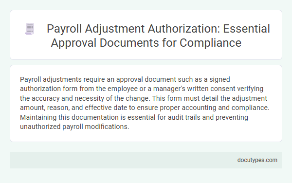 Payroll Adjustment Authorization: Essential Approval Documents for Compliance