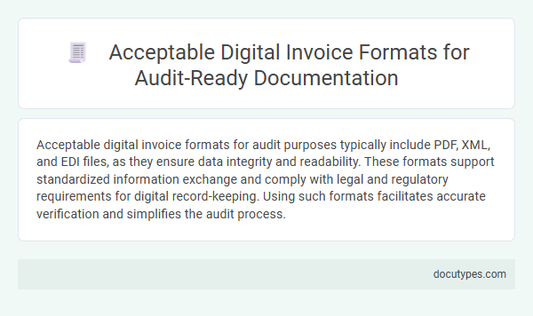 Acceptable Digital Invoice Formats for Audit-Ready Documentation