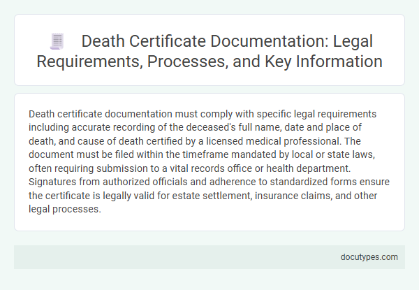 Death Certificate Documentation: Legal Requirements, Processes, and Key Information