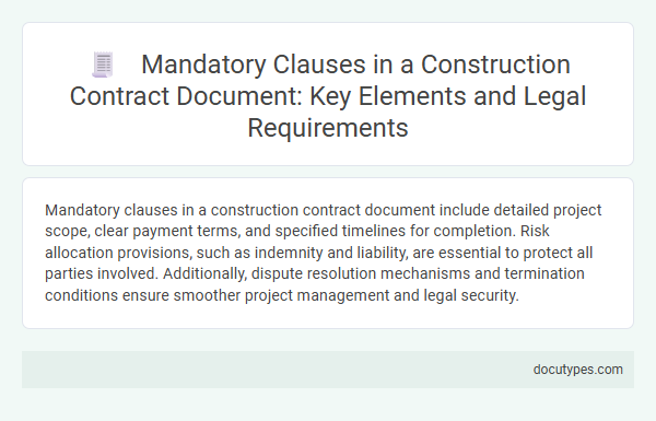 Mandatory Clauses in a Construction Contract Document: Key Elements and Legal Requirements