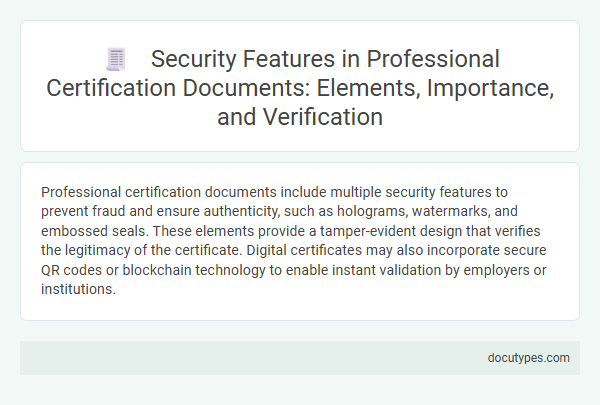 Security Features in Professional Certification Documents: Elements, Importance, and Verification
