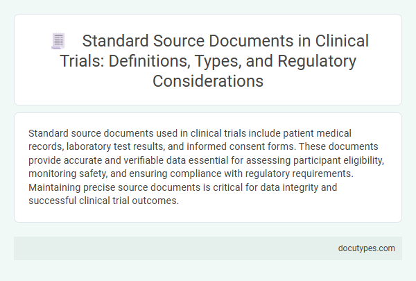 Standard Source Documents in Clinical Trials: Definitions, Types, and Regulatory Considerations