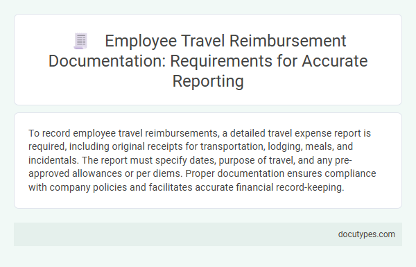Employee Travel Reimbursement Documentation: Requirements for Accurate Reporting