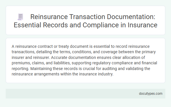 Reinsurance Transaction Documentation: Essential Records and Compliance in Insurance