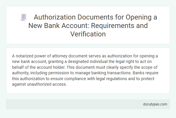 Authorization Documents for Opening a New Bank Account: Requirements and Verification