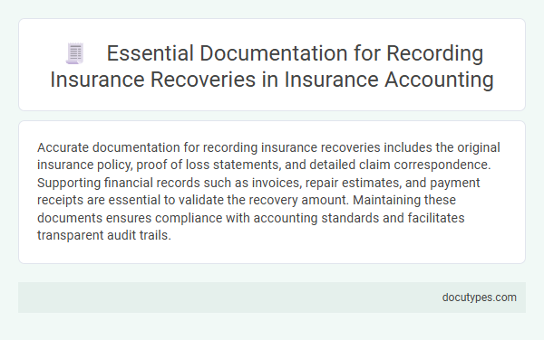 Essential Documentation for Recording Insurance Recoveries in Insurance Accounting