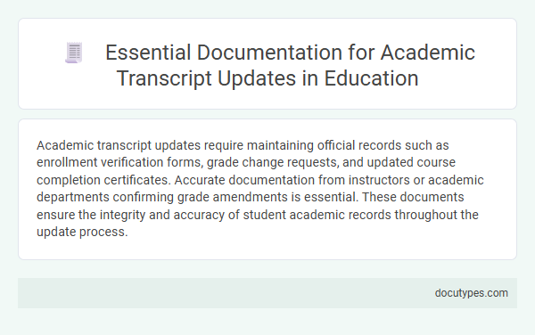 Essential Documentation for Academic Transcript Updates in Education