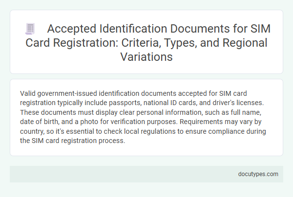 Accepted Identification Documents for SIM Card Registration: Criteria, Types, and Regional Variations
