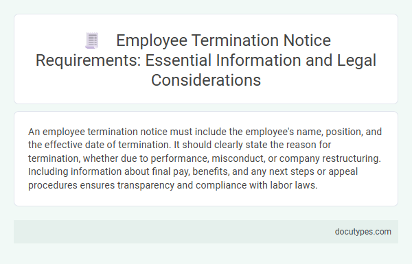 Employee Termination Notice Requirements: Essential Information and Legal Considerations