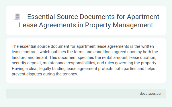 Essential Source Documents for Apartment Lease Agreements in Property Management
