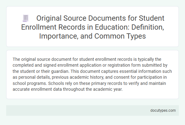 Original Source Documents for Student Enrollment Records in Education: Definition, Importance, and Common Types