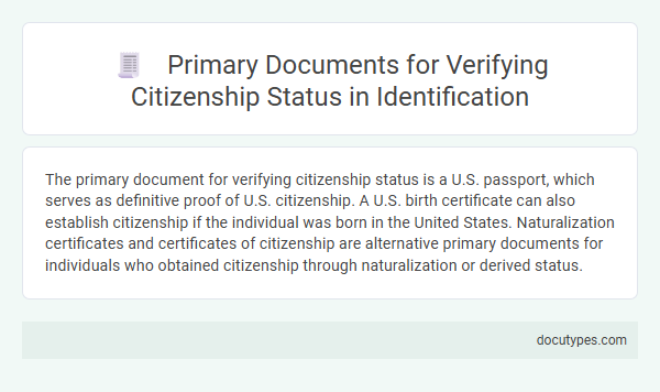 Primary Documents for Verifying Citizenship Status in Identification