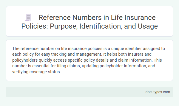Reference Numbers in Life Insurance Policies: Purpose, Identification, and Usage