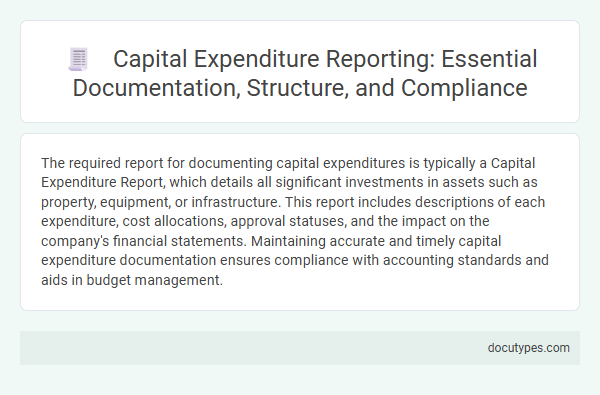 Capital Expenditure Reporting: Essential Documentation, Structure, and Compliance
