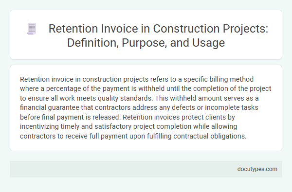 Retention Invoice in Construction Projects: Definition, Purpose, and Usage