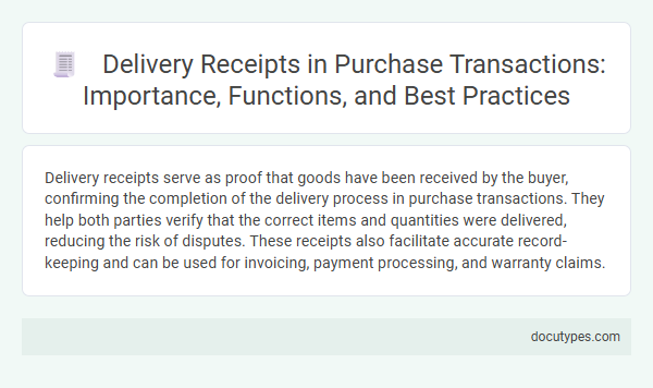 Delivery Receipts in Purchase Transactions: Importance, Functions, and Best Practices