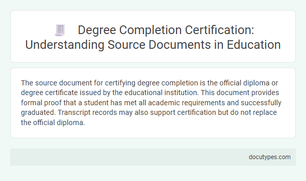 Degree Completion Certification: Understanding Source Documents in Education