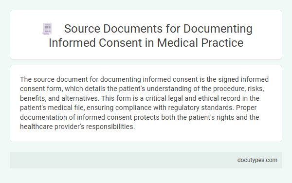 Source Documents for Documenting Informed Consent in Medical Practice