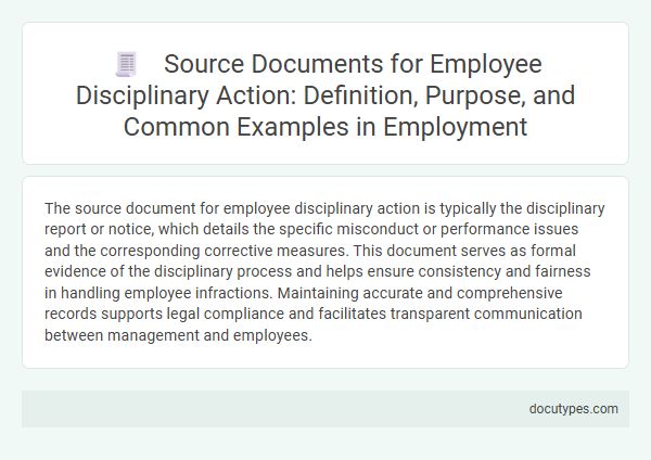 Source Documents for Employee Disciplinary Action: Definition, Purpose, and Common Examples in Employment