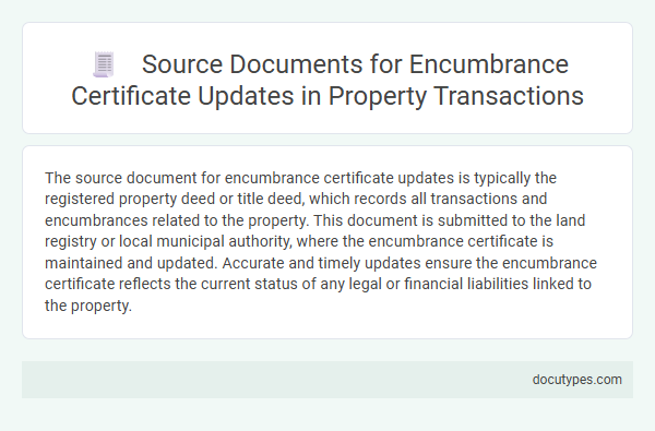 Source Documents for Encumbrance Certificate Updates in Property Transactions