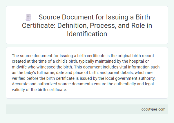 Source Document for Issuing a Birth Certificate: Definition, Process, and Role in Identification