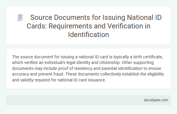 Source Documents for Issuing National ID Cards: Requirements and Verification in Identification