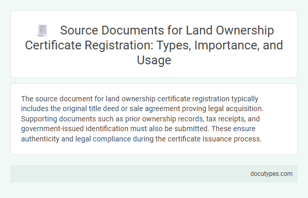 Source Documents for Land Ownership Certificate Registration: Types, Importance, and Usage